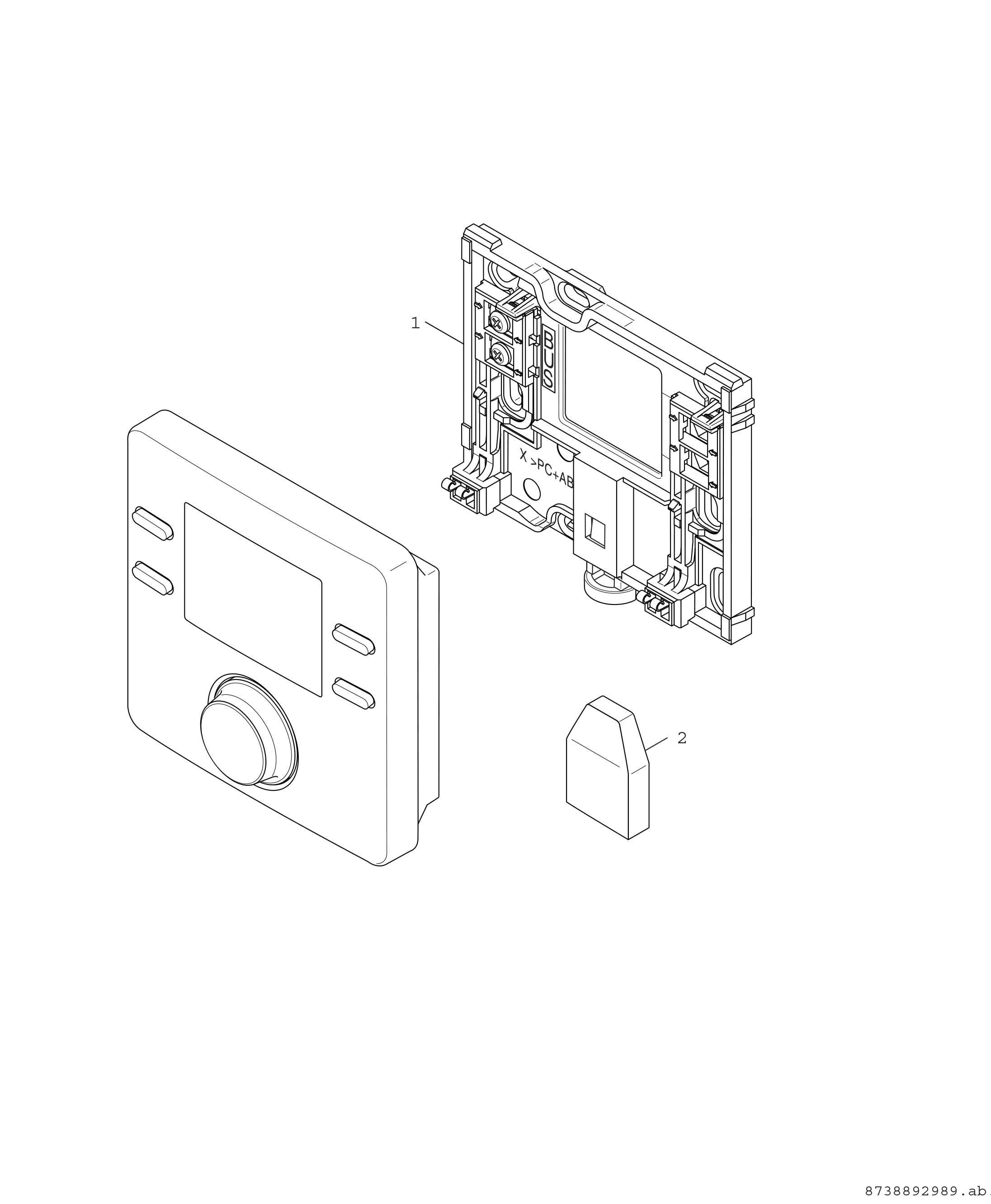 BOSCH Regler CW 100 für 1x Heizkreis mit Außenfühler