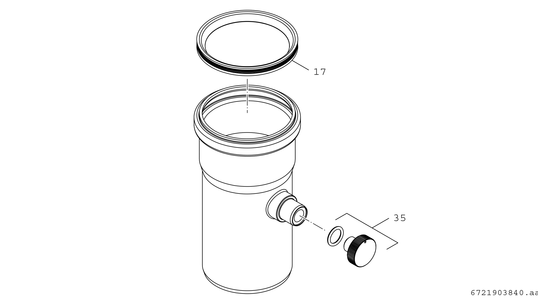 BOSCH Zuluftanschluss AZB 1356, gerade, d&#x3D; 110mm, mit Messöffnung