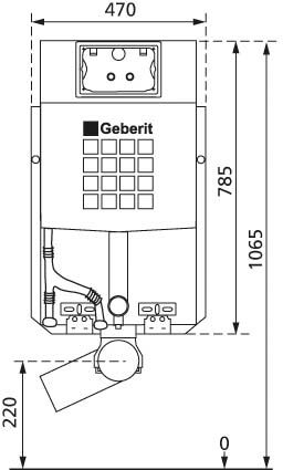 Burda WC-Element Kombiset mit UP-Spülkasten Geberit Sigma