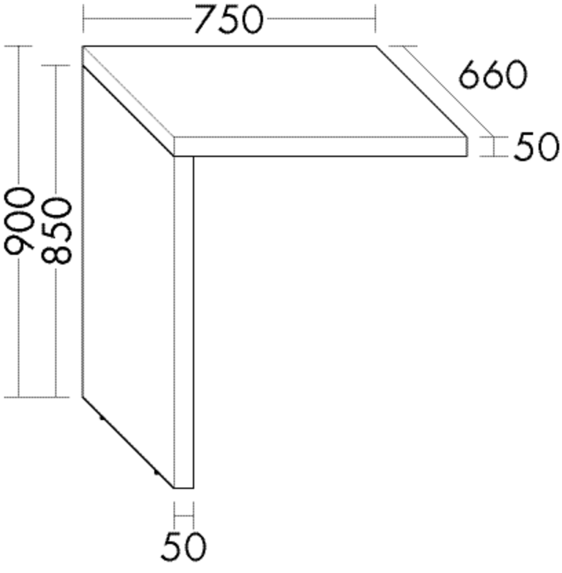 Burgbad Waschmaschienenverkleidung sys30 75x90x66cm, Lackiert Matt