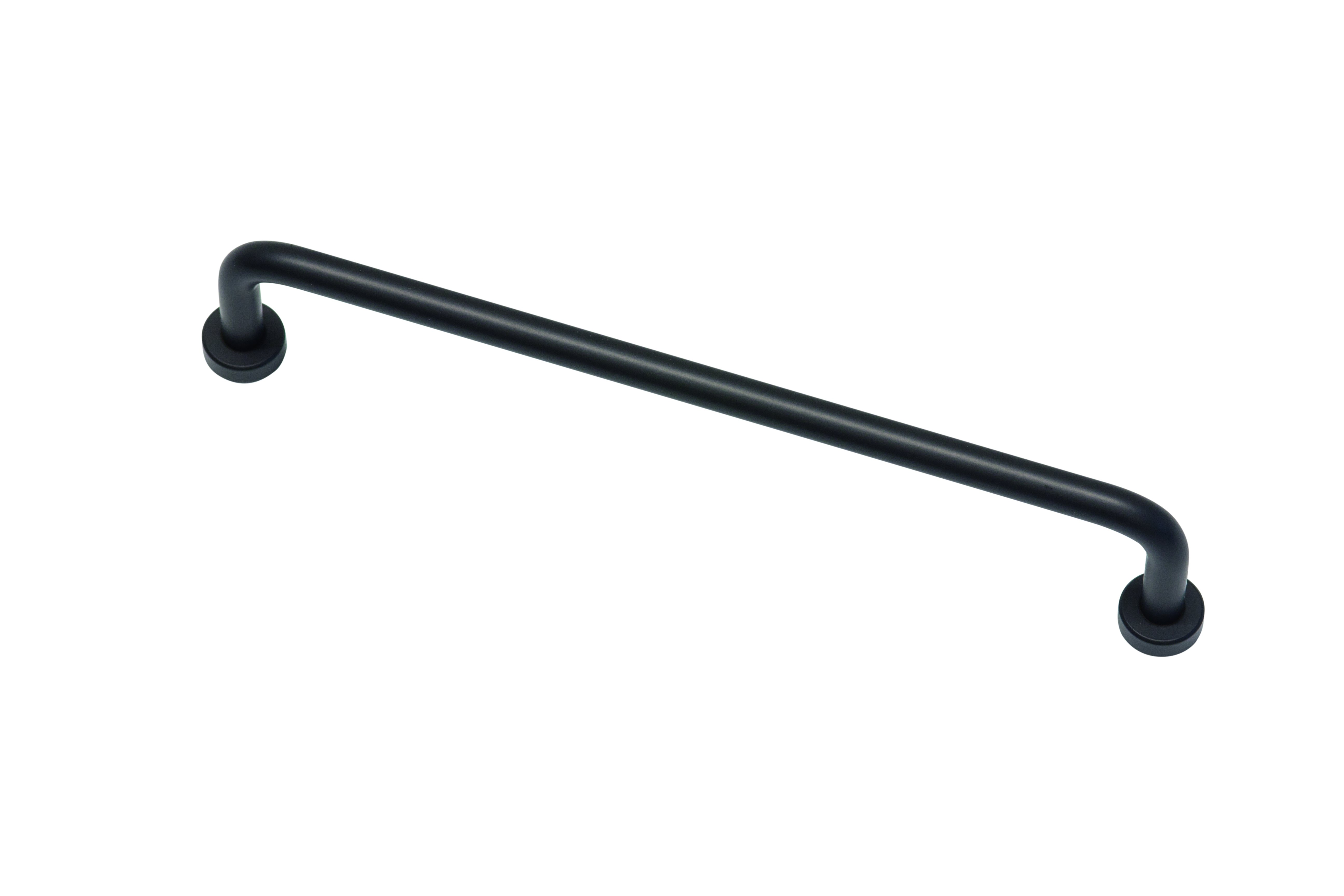 Burgbad Griff Bügelgriff, Breite 33,3 cm, schwarz matt