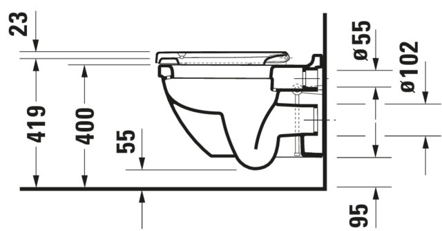 Duravit WC-Sitz Starck 3 ohne Absenkautomatik, Scharniere Edelstahl, weiß