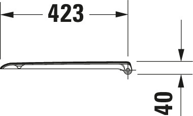 Duravit WC-Sitz D-Code mit Absenkautomatik, Scharniere Kunststoff, weiß