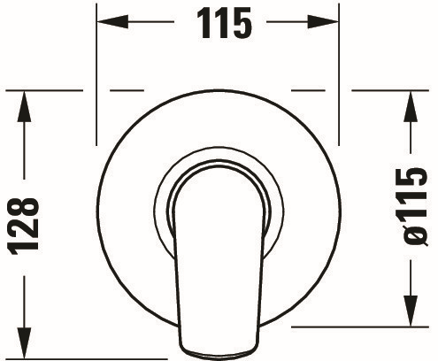 Duravit Fertigmontageset No. 1 UP-Einhebel-Brausemischer Set, 1 Verbraucher, chrom