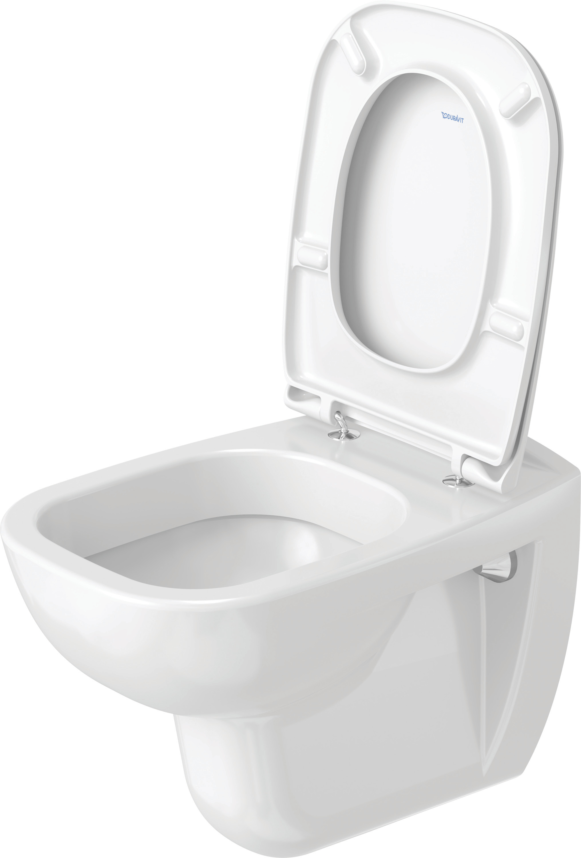 Duravit WC-Sitz D-Code ohne Absenkautomatik Scharniere Edelstahl, weiß