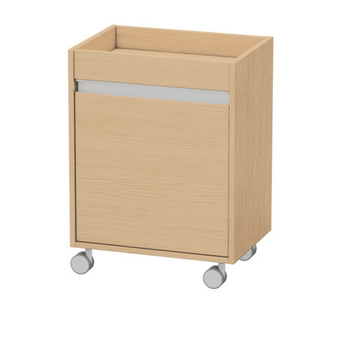 Duravit Rollcontainer Ketho 50x36x67cm, Tür links, Eiche natur