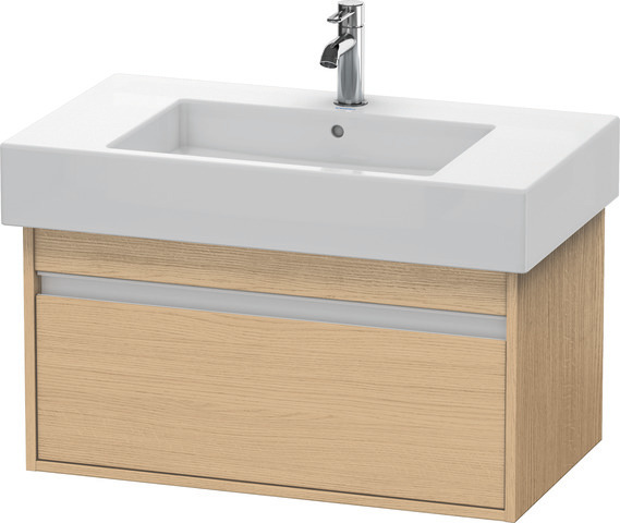 Duravit Waschtisch-Unterschrank Ketho 80 x 45,5 cm, Eiche natur, 1 Auszug, wandhängend