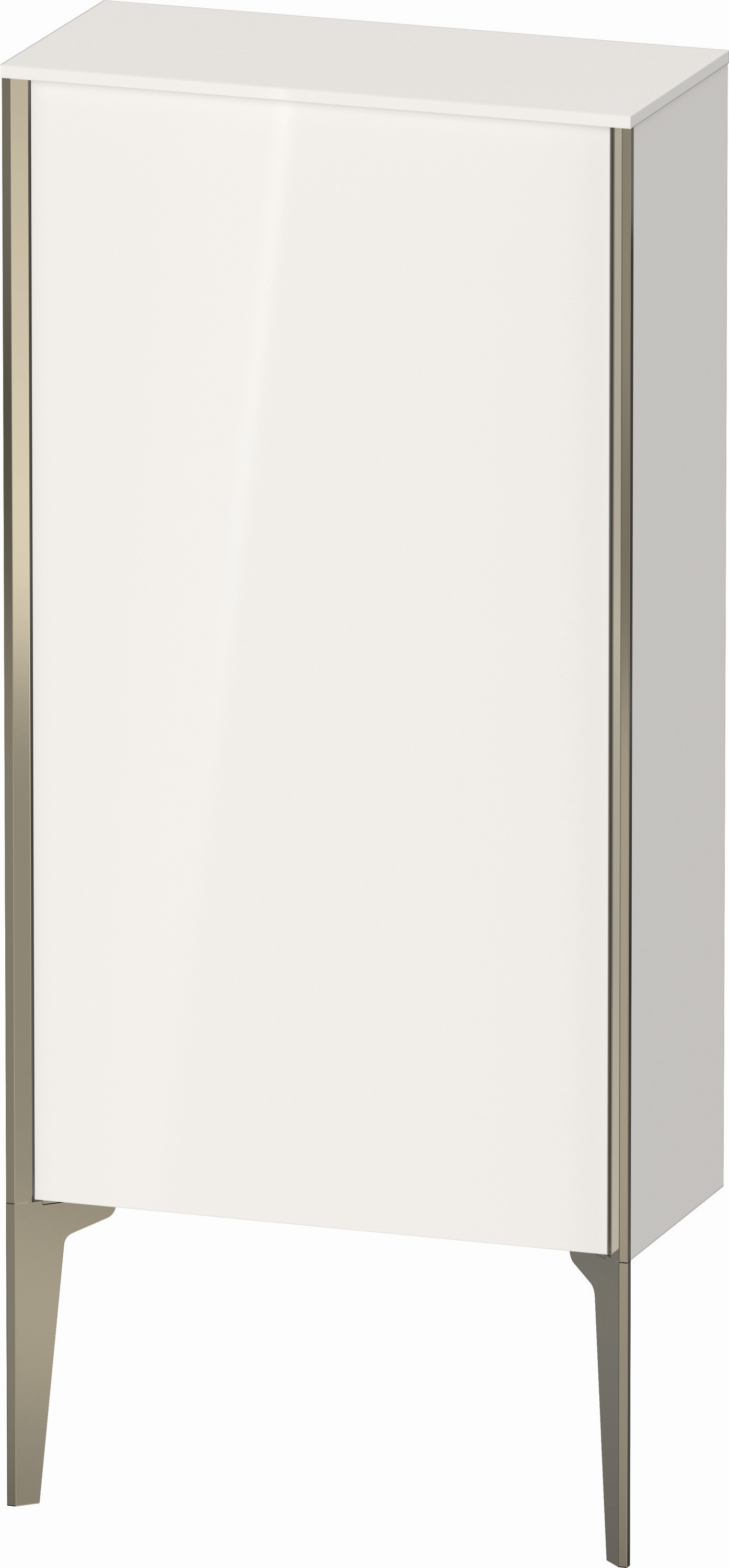 Duravit Halbhochschrank XViu 50x24x89cm, champagner matt, Tür links, Eiche natur