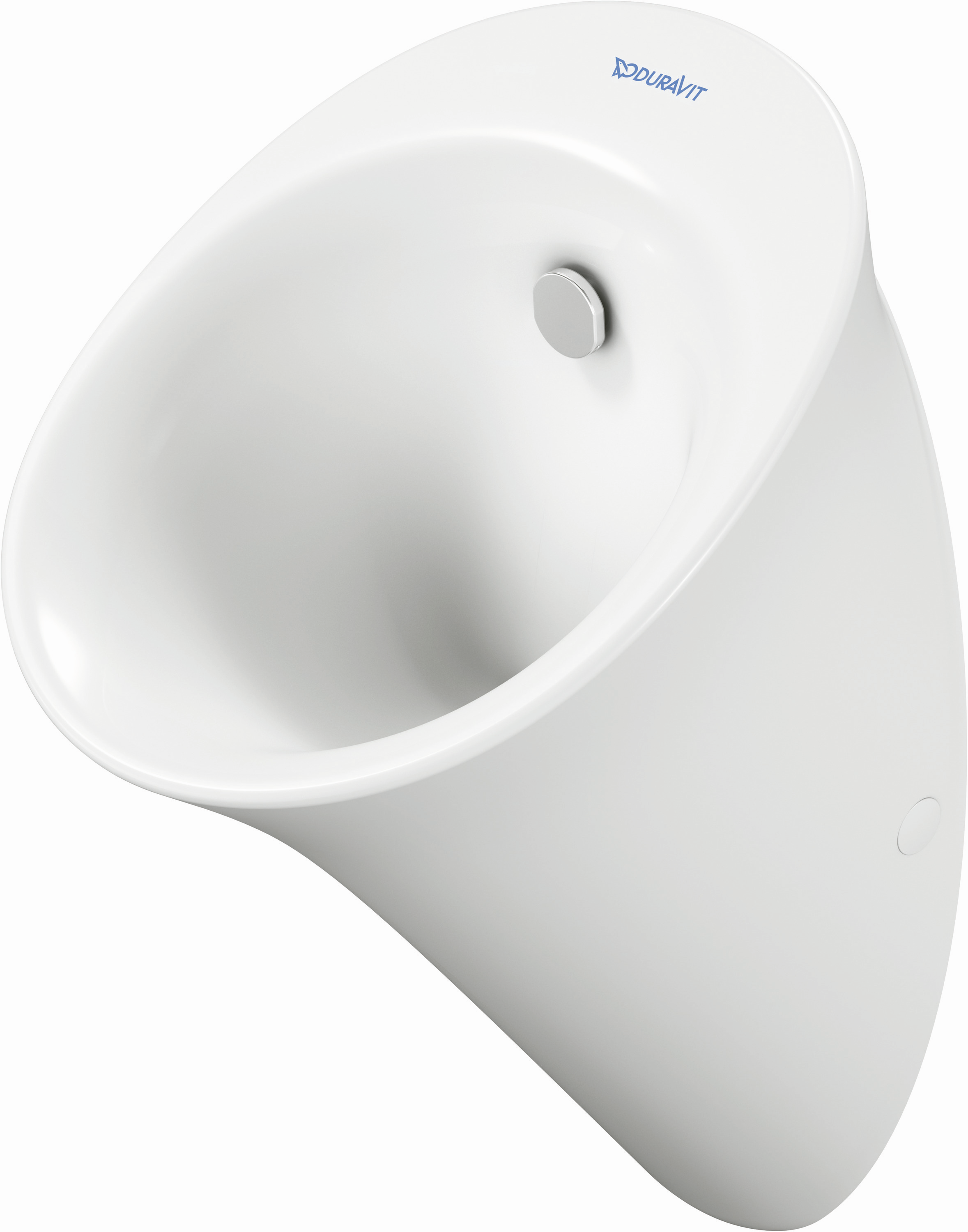 Duravit Absaug-Urinal White Tulip 32x34cm, Zulauf von hinten, Rimless, mit Fliege, weiß WonderGliss