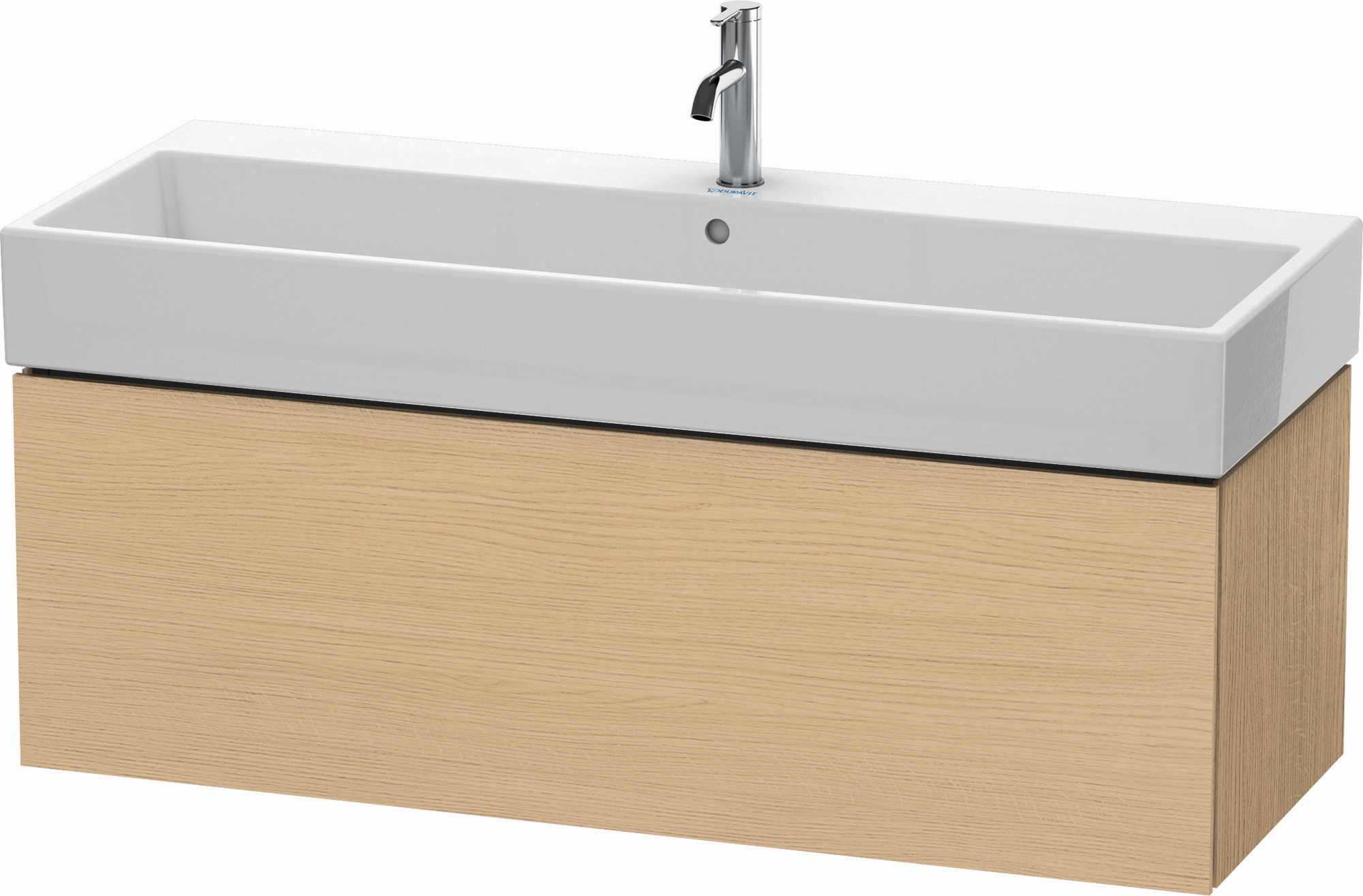 Duravit Waschtisch-Unterschrank L-Cube 118,4x 45,9 cm, eiche natur, 1 Auszug, wandhängend
