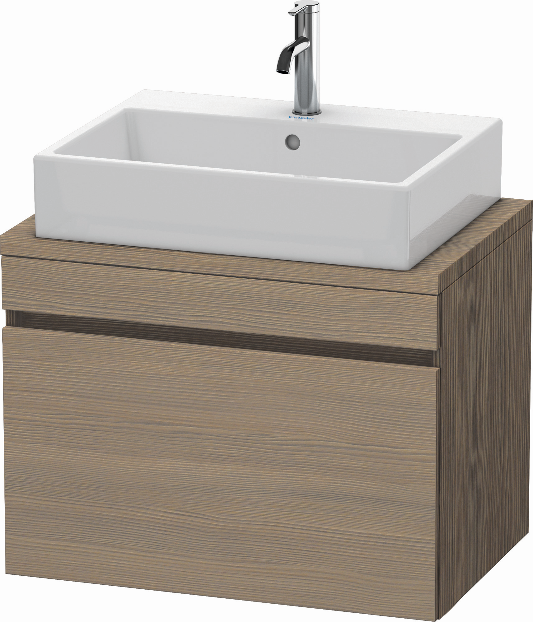 Duravit Waschtisch-Unterschrank Compact DuraStyle 70 x 47,8 cm, Eiche terra, für Konsole, 1 Auszug