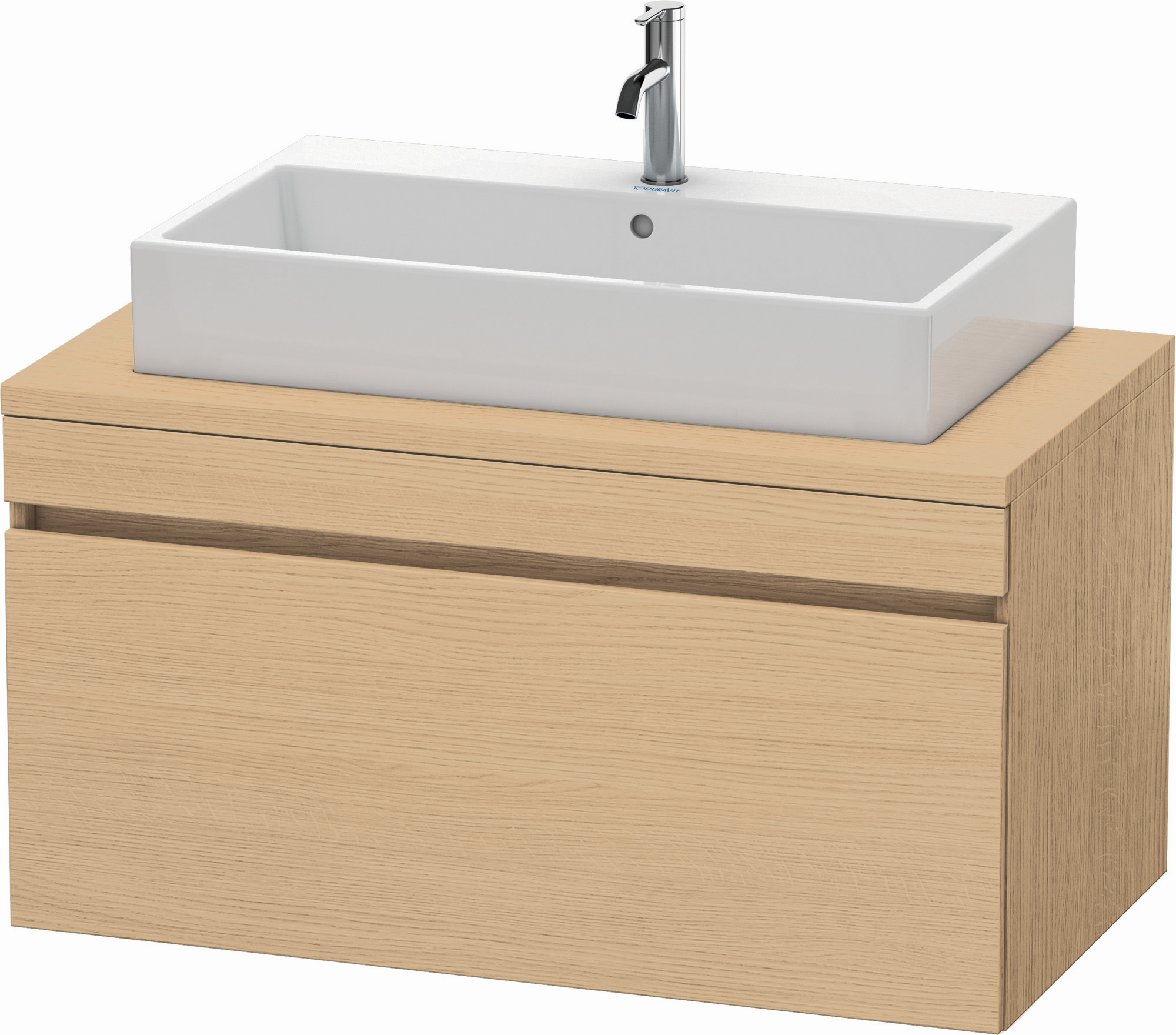Duravit Waschtisch-Unterschrank DuraStyle 100 x 54,8 cm, Eiche natur, für Konsole, 1 Auszug