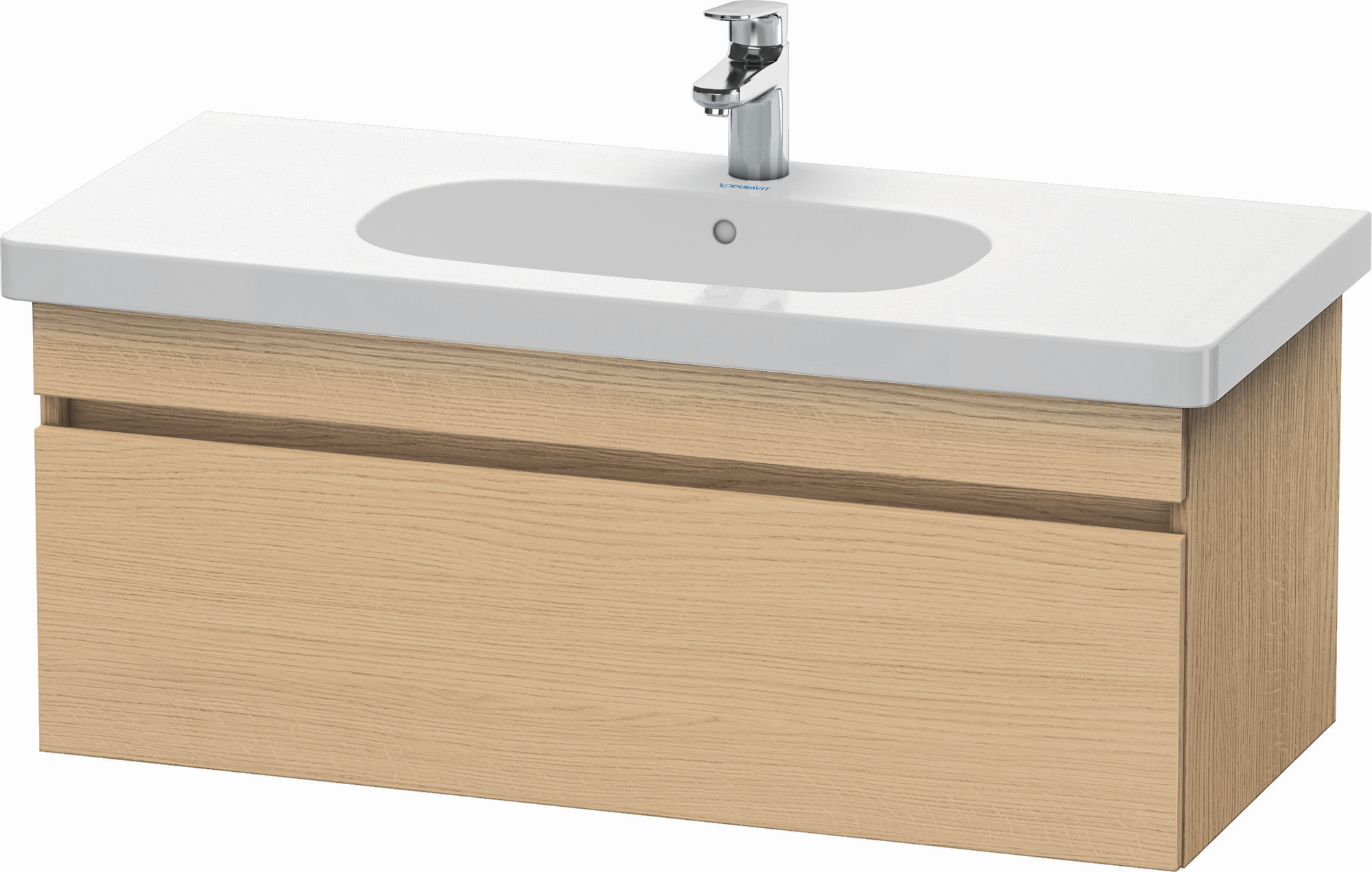 Duravit Waschtisch-Unterschrank DuraStyle 100 x 45,3 cm, Eiche natur, 1 Auszug, wandhängend