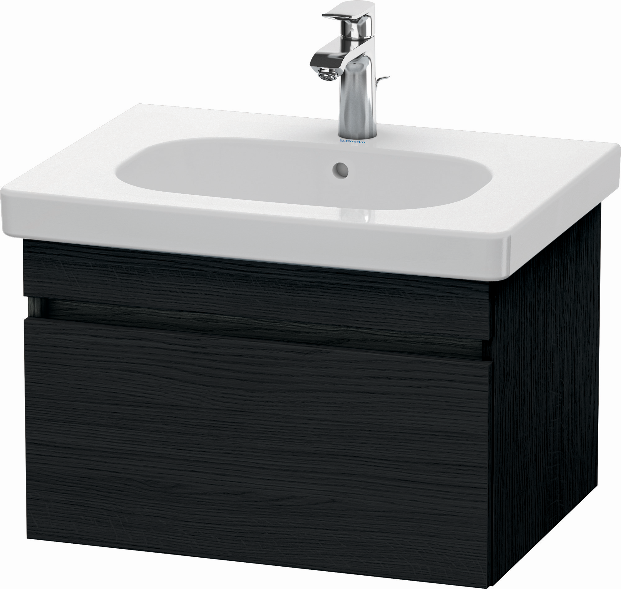 Duravit Waschtisch-Unterschrank DuraStyle 60 x 45,3 cm, Eiche schwarz, 1 Auszug, wandhängend