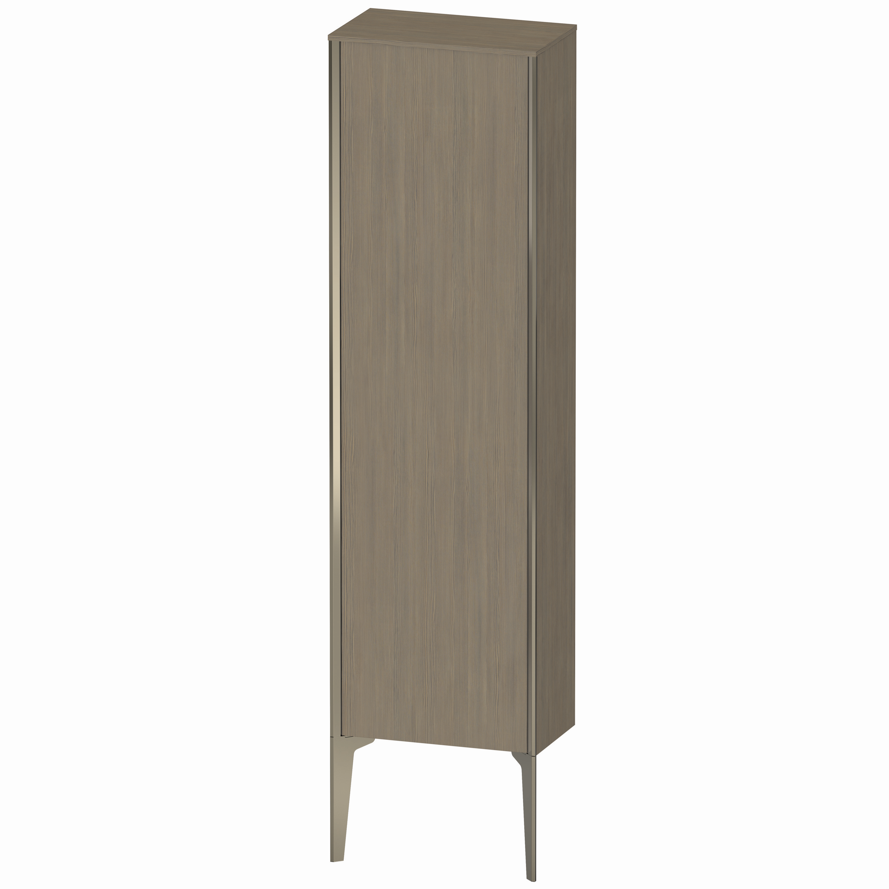 Duravit Halbhochschrank XViu 40x24x133cm, champagner matt, Tür links, Eiche terra