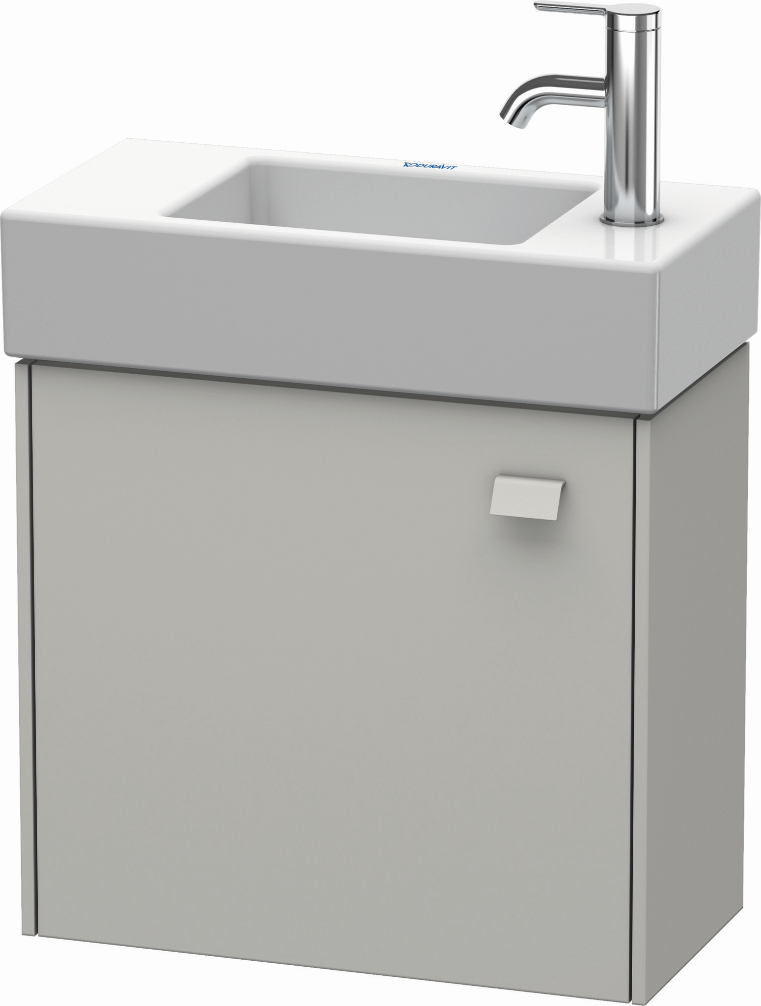 Duravit Waschtisch-Unterschrank Brioso 48,4x23,9x44,2cm, wandhängend, Tür links, Betongrau matt