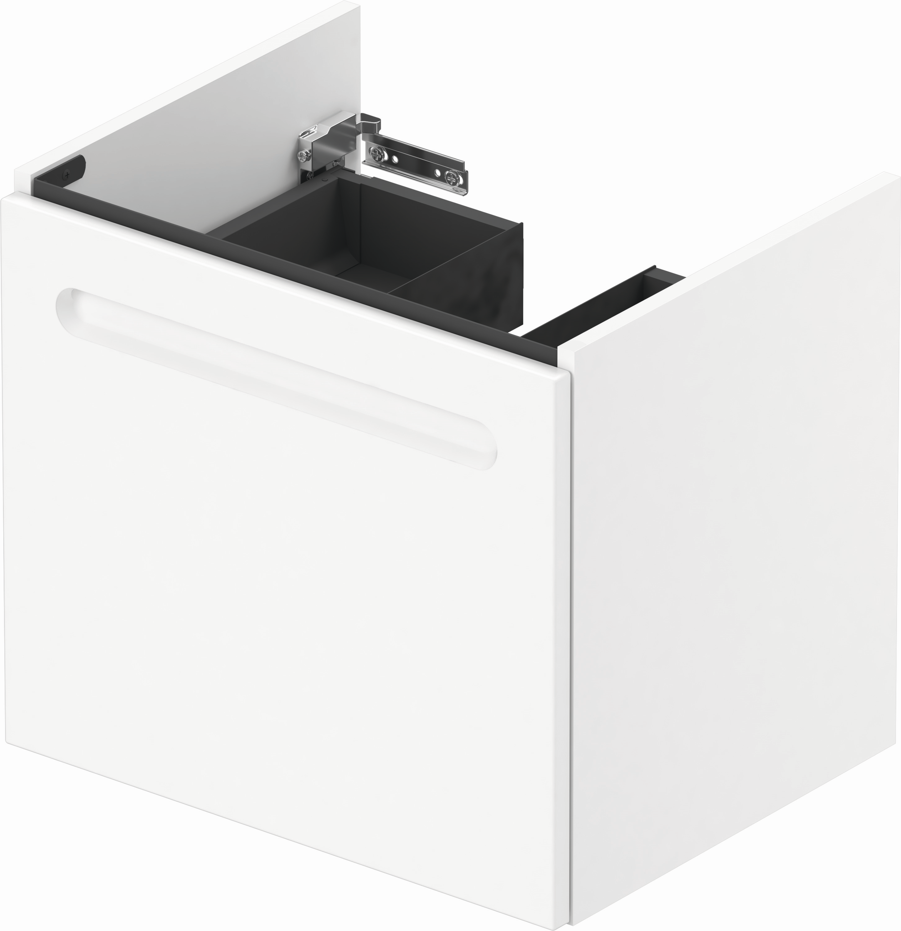 Duravit Waschtisch-Unterschrank No. 1 54 x 42,6 x 47,8 cm, Weiß Matt, 1, Schubkasten, 1 Auszug, wandhängend