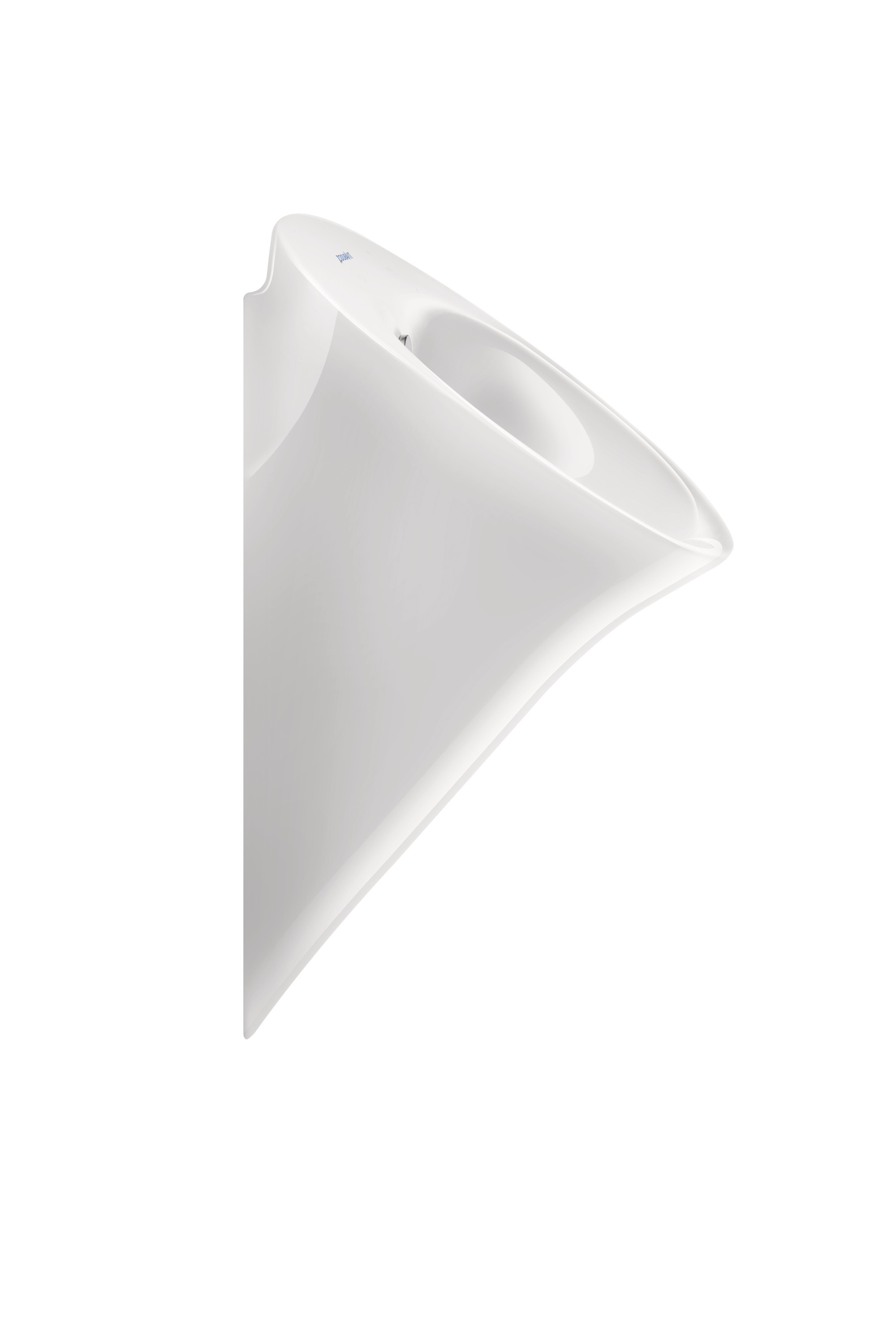Duravit Absaug-Urinal White Tulip 32x34cm, Zulauf von hinten, Rimless, mit Fliege, weiß WonderGliss