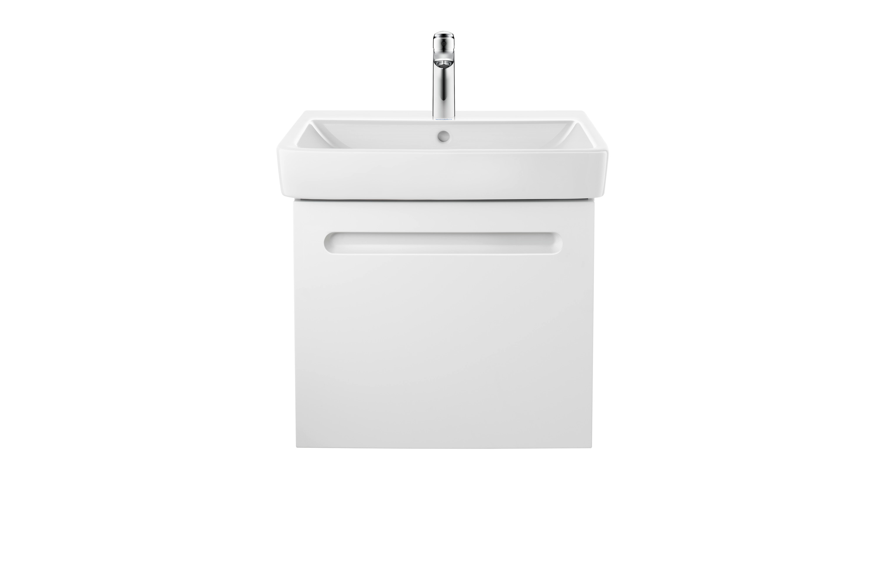 Duravit Waschtisch-Unterschrank No. 1 54 x 42,6 x 47,8 cm, Weiß Matt, 1, Schubkasten, 1 Auszug, wandhängend