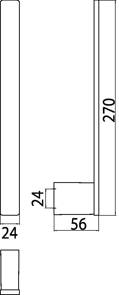 EMCO Reservepapierhalter Loft 270mm, senkrecht, für 2 Rollen, chrom