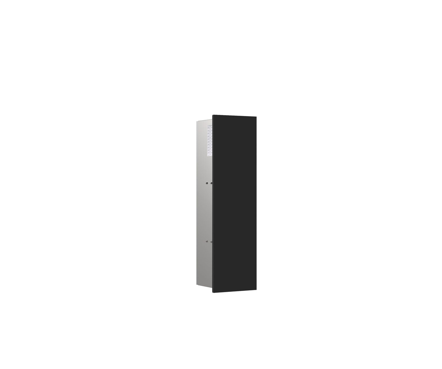 EMCO Unterputz-WC-Modul Asis module pure 170x600mm, Anschlag rechts, mit Fächern, schwarz matt