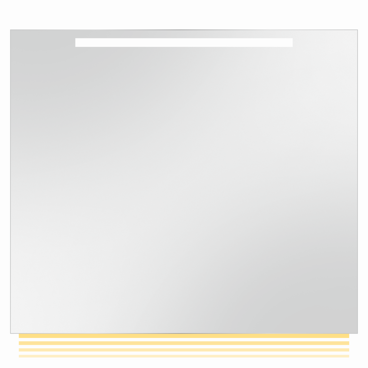 Euraspiegel Lichtspiegel Emilia 800 x 700 mm, 2 x 24 W, mit T5-Technik, warmwhite oder coolwhite