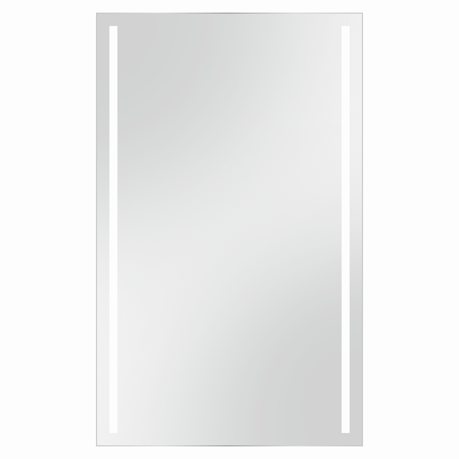 Euraspiegel LED-Lichtspiegel Luis 400 x 650 mm, 21 W, eckig, LED-Technik austauschbar