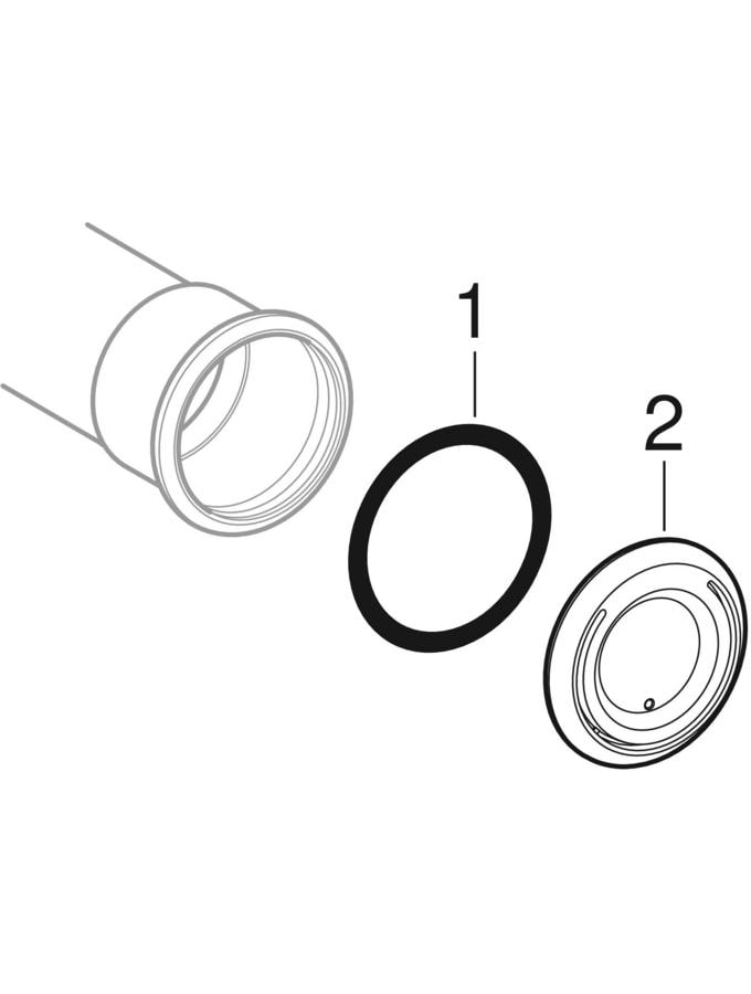 Geberit Übergang Mapress Ø 35 mm x Rp 1 1/4, Kupfer, mit Innengewinde, Rotguss