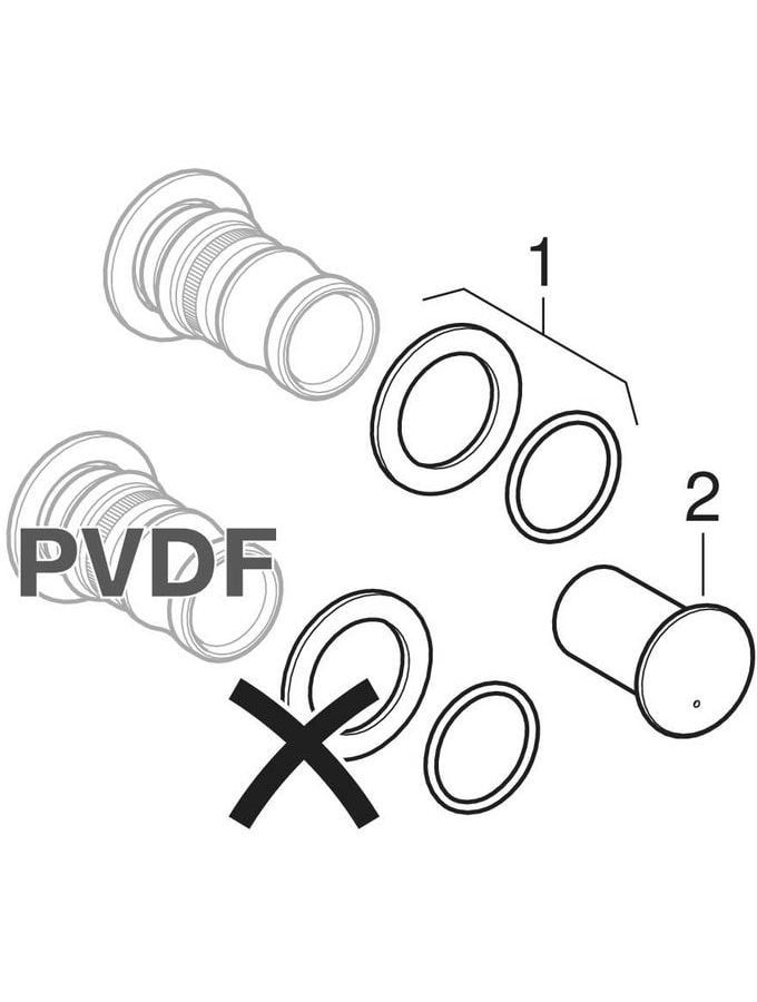 Geberit Übergangwinkel Mepla Ø 20 x MF20 mm, mit MasterFix, 90°, PVDF