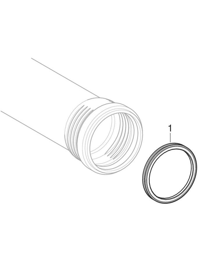 Geberit Rohr Silent Pro DN 100, 3000 mm, mit 2 Muffen