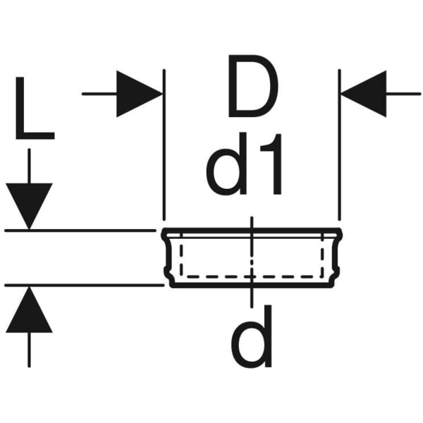 Geberit Anschluss Steckmuffe Pe Pe Hd Dn Mit Lippendichtung