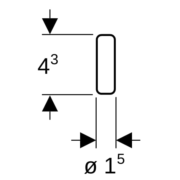 Geberit Stick DuoFresh zum Schutz vor Schmutz durch Kalk/Urinstein