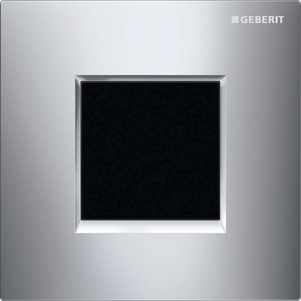 GE Typ 20 (ex Typ 30) Abdeckpl. für UR-Strg. IR, Square, hgl.verchr.