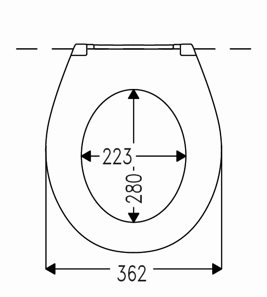 Pagette WC-Sitz Saxo weiß, mit Deckel, Edelstahlbefestigung