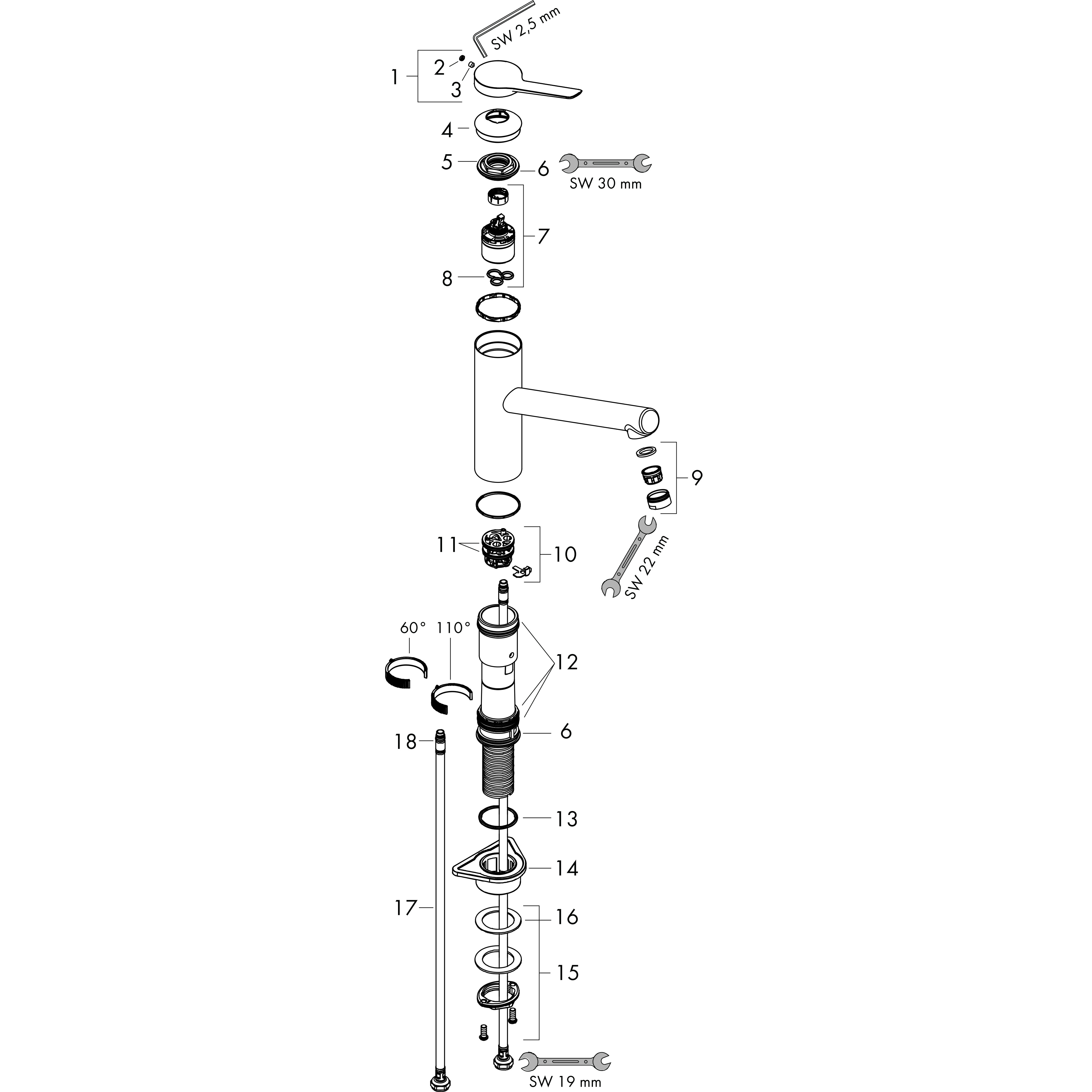 hansgrohe Spültisch-Einhebelmischer 150 Zesis M33 1jet, chrom