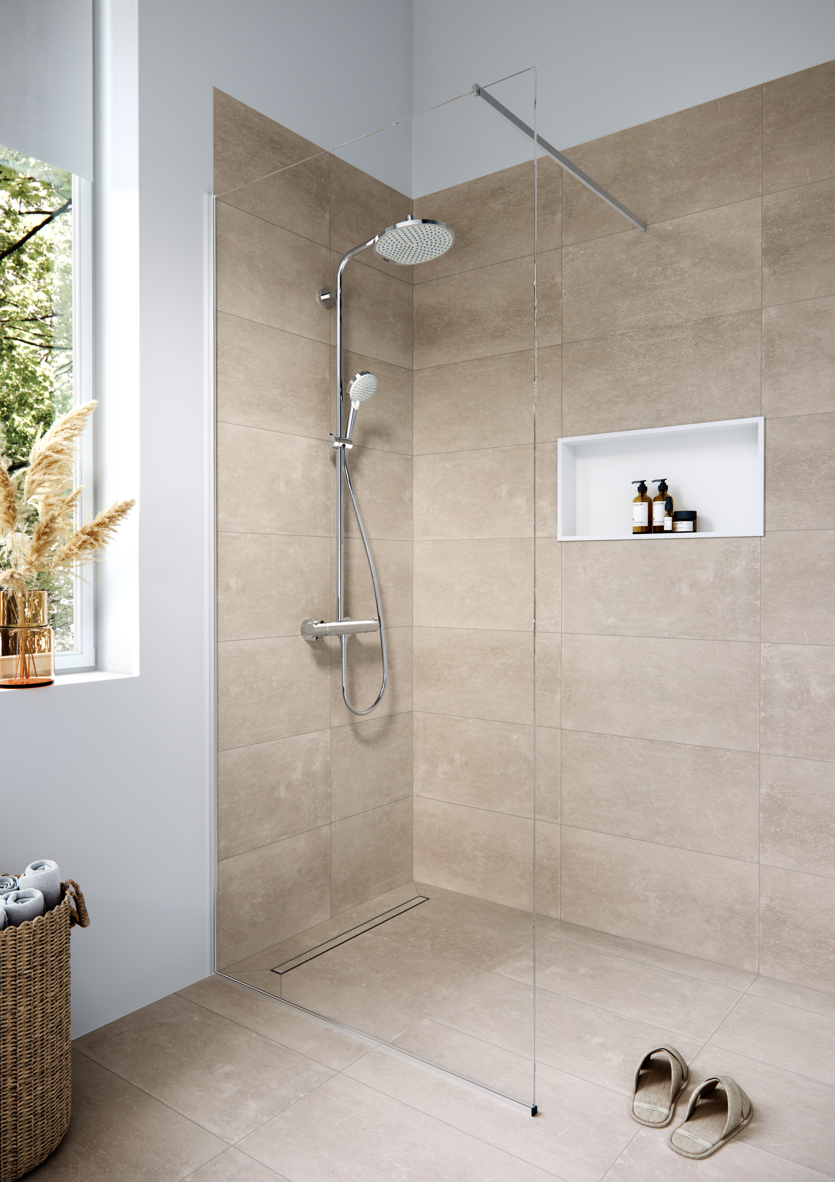 hansgrohe Showerpipe Crometta S mit Thermostat, chrom