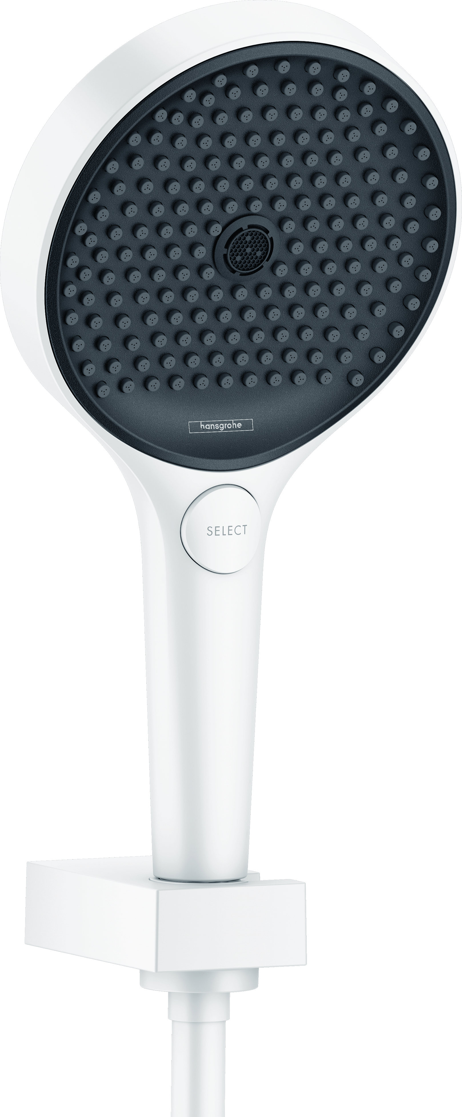 hansgrohe Brausehalterset Rainfinity 130 130mm Brausekopf, 3jet, 1250 mm Brauseschlauch, mattweiß