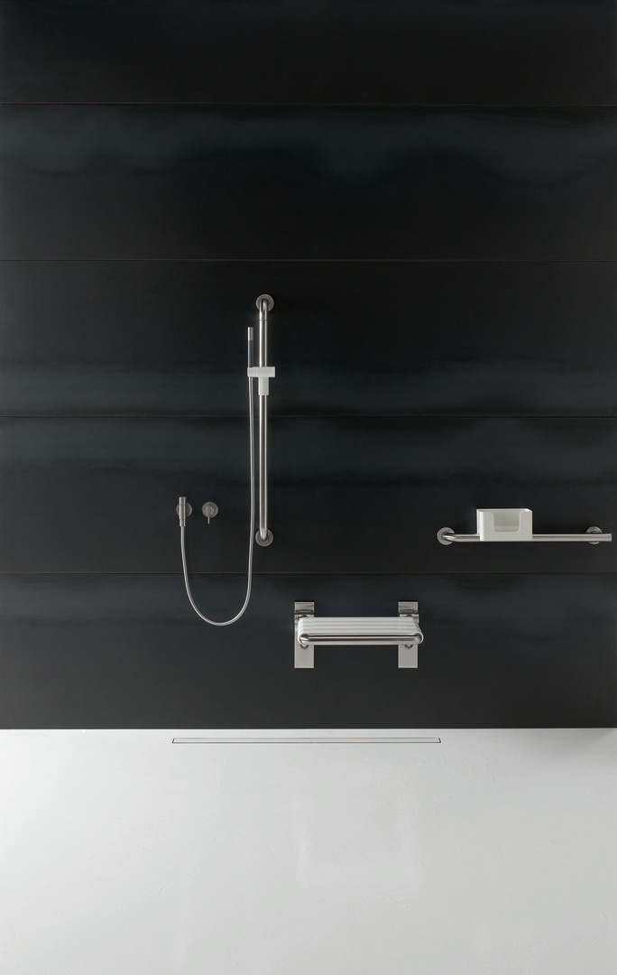 HEWI Brausehalterstange 805 900 mm, anthrazitgrau
