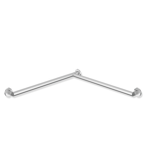 HEWI Duschhandlauf System 900 765 x 765 mm, Edelstahl matt geschliffen, Ausführung links