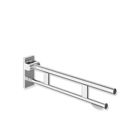 HEWI Stützklappgriff System 900 Ausladung 900 mm, Edelstahl verchromt, WC-Papierhalter