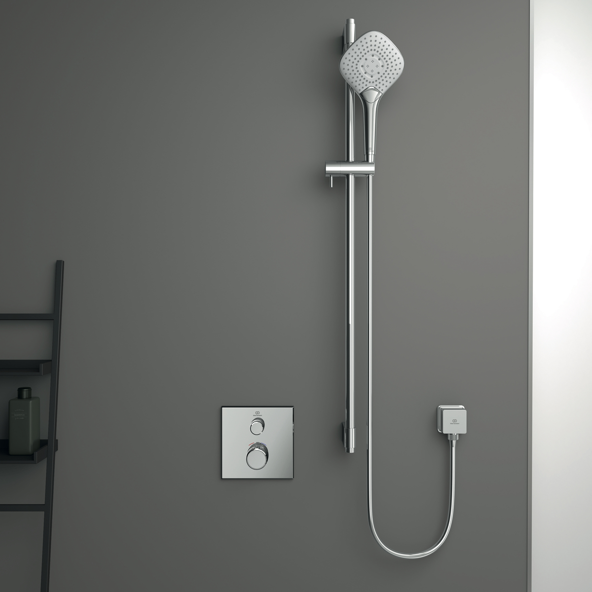 Ideal-Standard Brausekombination Idealrain Evo Jet 900 mm, 3-Funktionshandbrause, Diamond 134mm, verchromt