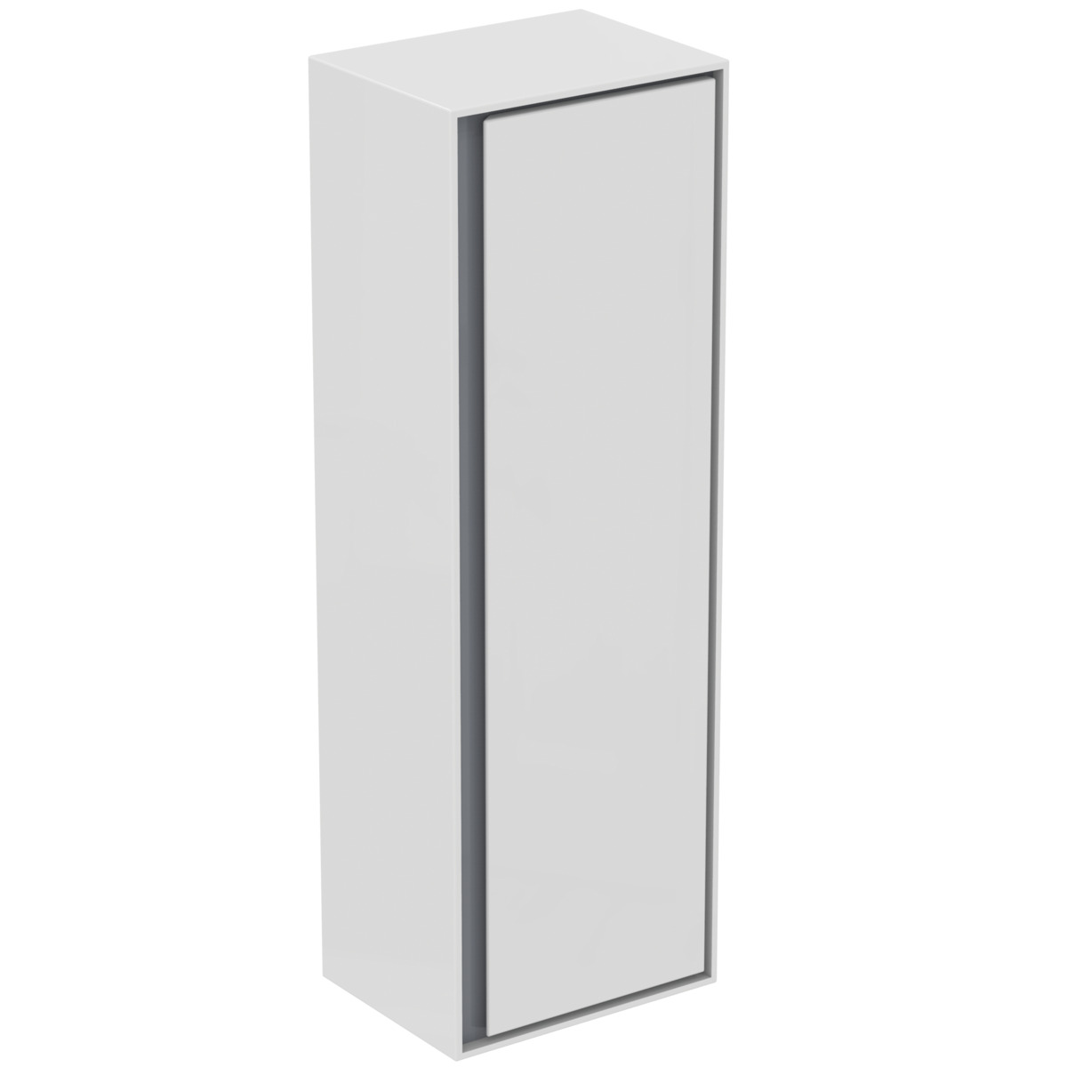 Ideal-Standard Halbhochschrank Connect Air 40x30x120cm, weiß glänzend/hellgrau matt