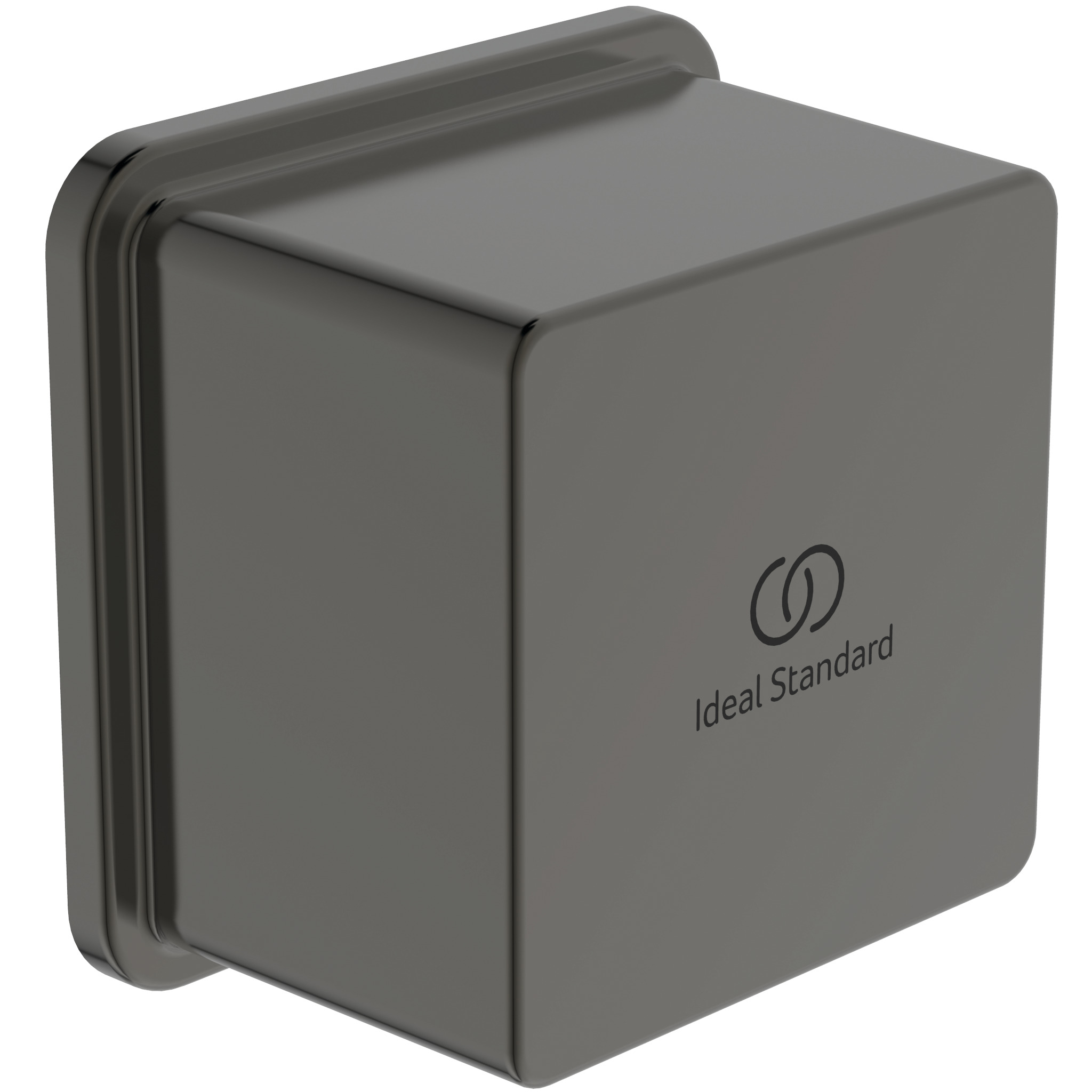 Ideal-Standard Wandanschlussbogen Idealrain UP, eckig, aus Metall, magnetic grey