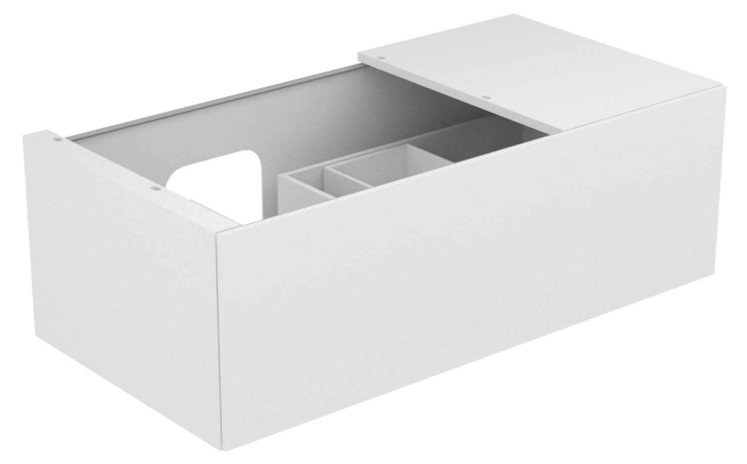 KEUCO Waschtischunterschrank Edition 11 105x35x53,5cm, 1 Frontauszug, links, Furnier Eiche Hell