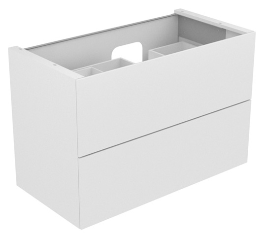 KEUCO Waschtischunterschrank Edition 11 Planning 105x70x53,5cm, 2 Frontauszüge, rechts, Furnier Eiche Hell