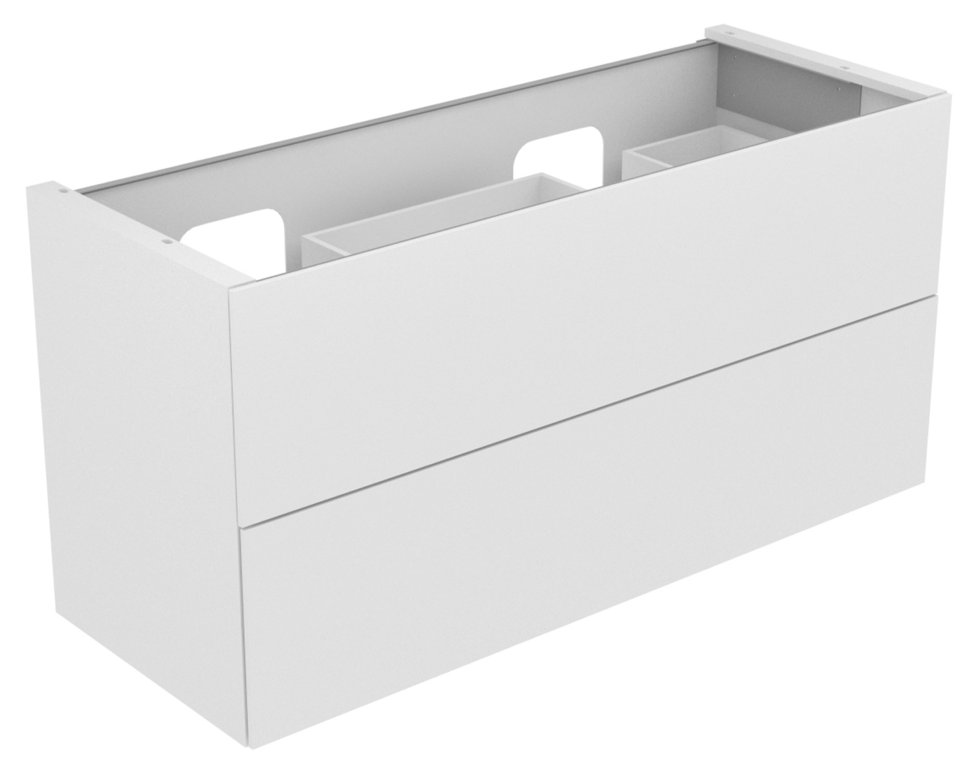KEUCO Waschtischunterschrank Edition 11 Planning 140x70x53,5cm, 2 Frontauszüge, Strukturlack Anthrazit