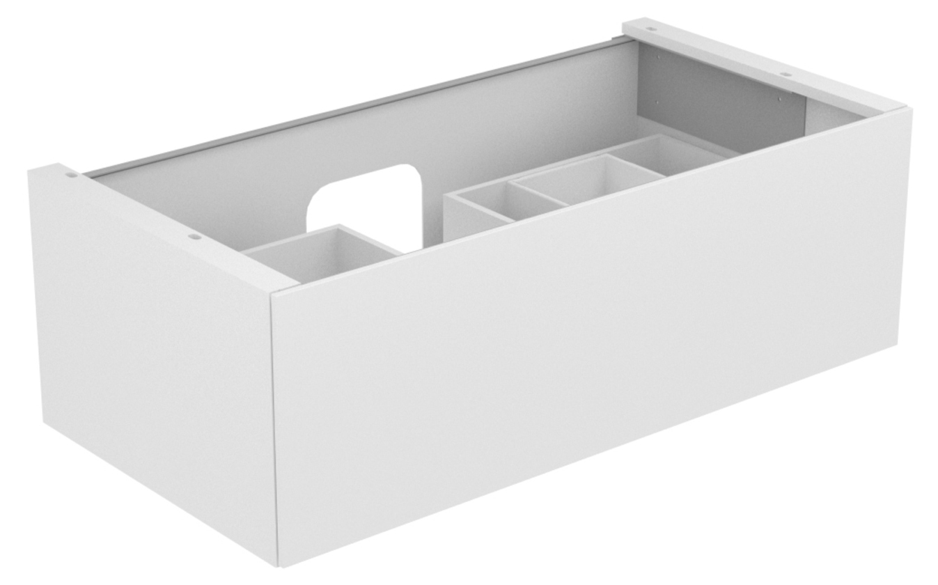 KEUCO Waschtischunterschrank Edition 11 105x35x53,5cm, 1 Frontauszug, Furnier Eiche Tabak