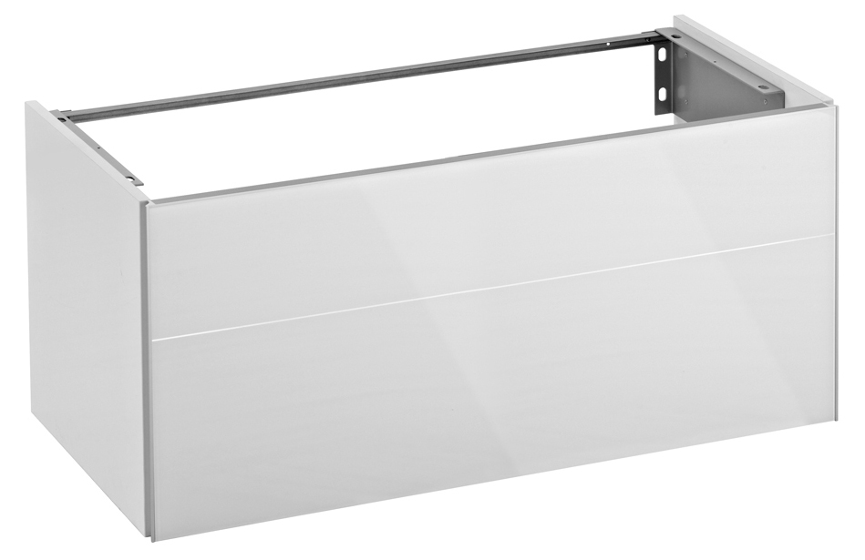 KEUCO Waschtisch-Unterschrank Royal Reflex 99,6x45x48,7cm, mit Frontauszug, Magnolie/Magnolie