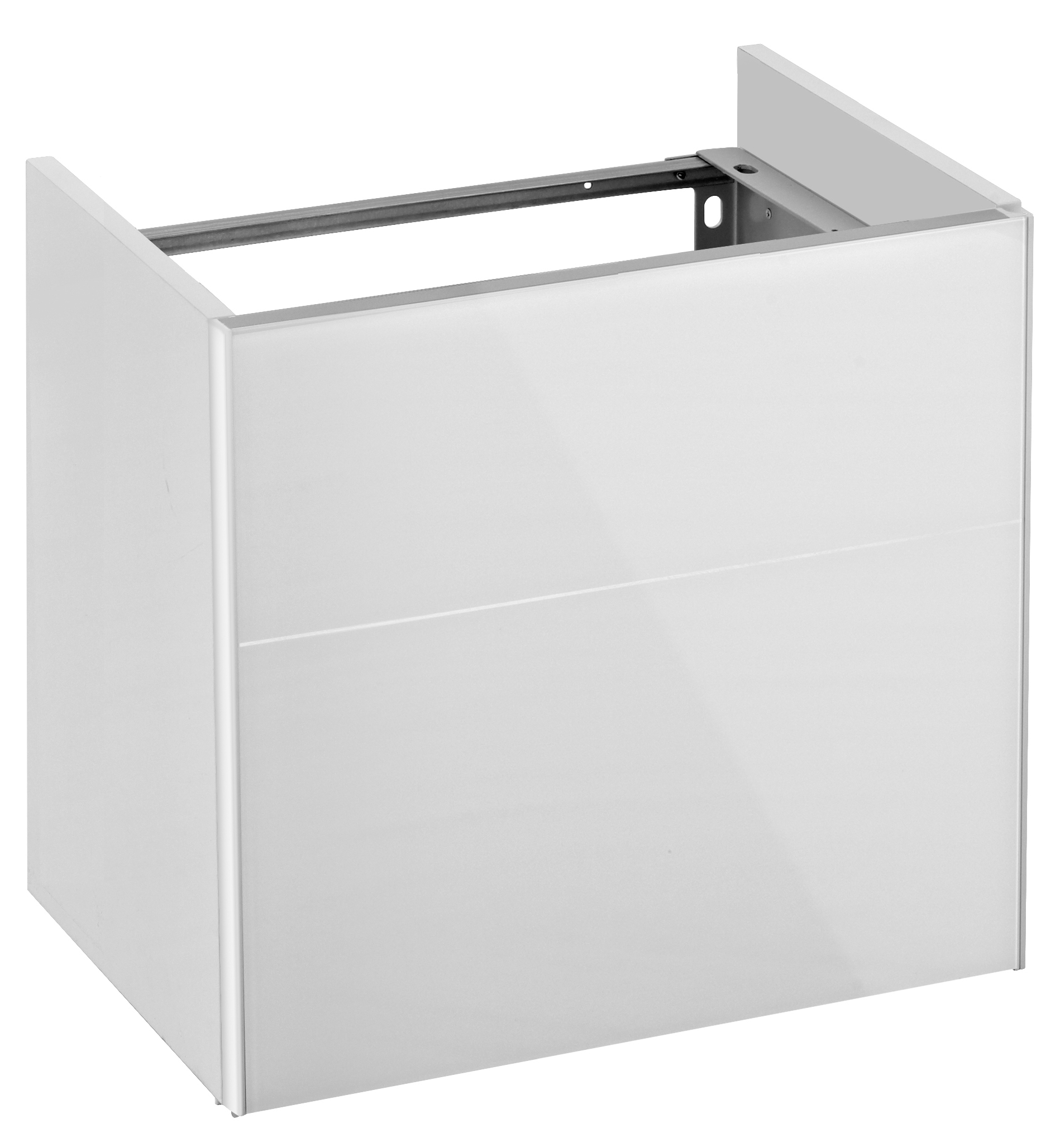 KEUCO Waschtisch-Unterschrank Royal Reflex 49,6x45x34,7cm, 1-türig, links, schwarz/schwarz