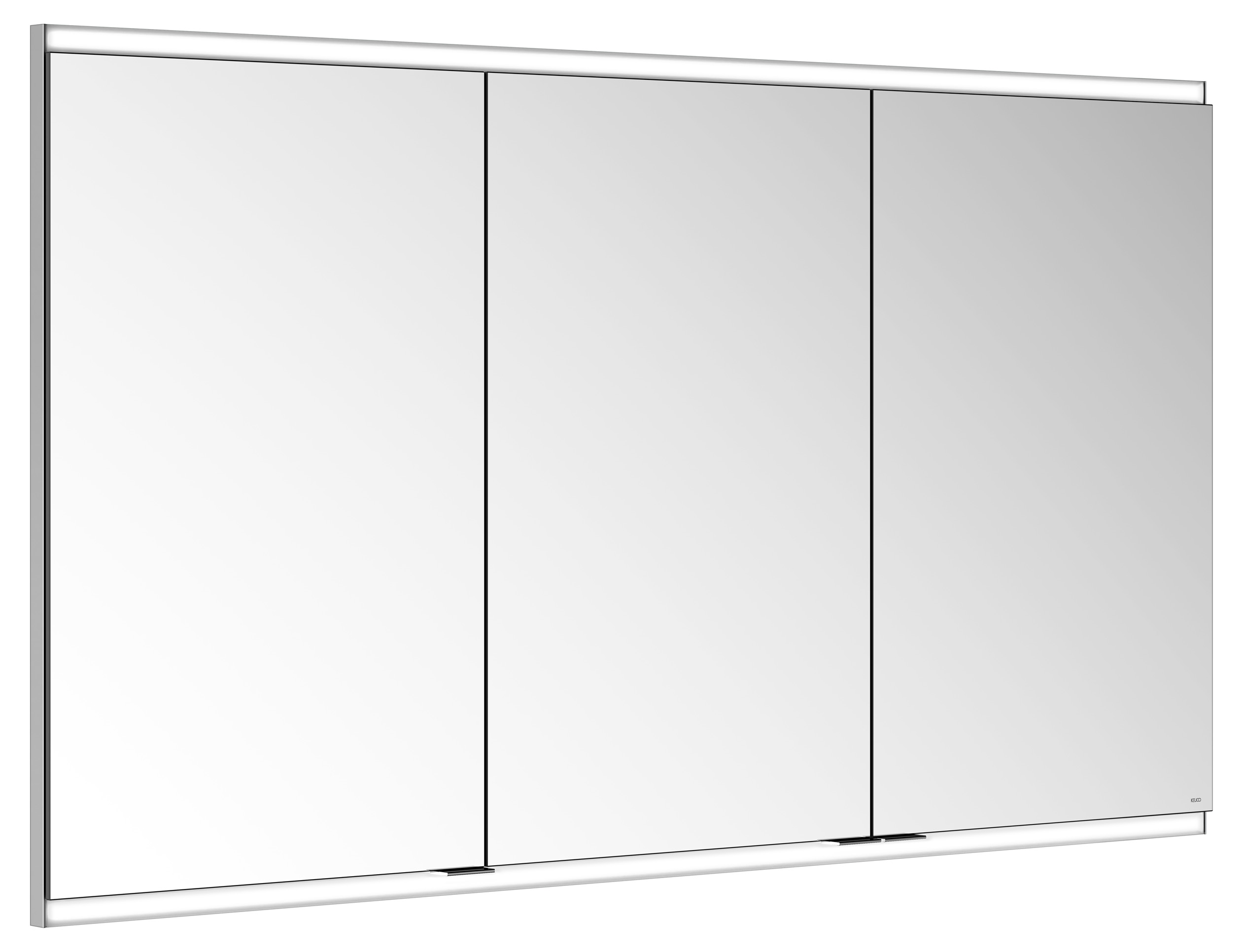 KEUCO Spiegelschrank Royal Modular 2.0 DALI 1300 x 700 x 120 mm, 1 Steckdose, 1 Doppel-USB-Ladestelle, Wandeinbau, 3 Türen, beleuchtet